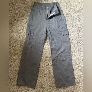 Women's Gray Cargo Pants